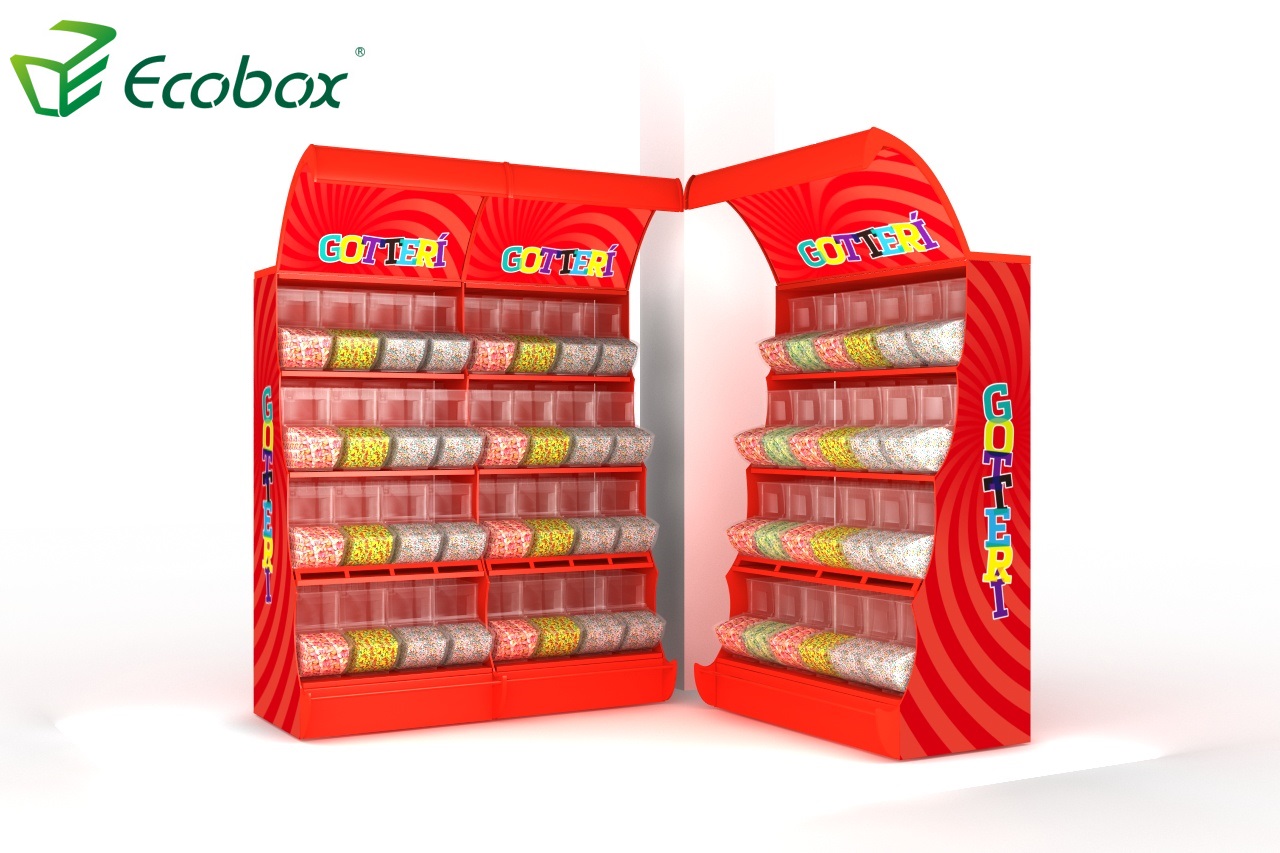Ecobox TG-061角落糖果货架陈列架